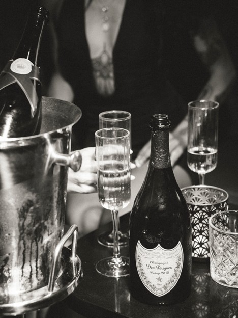 Champagne offered at a celebration at ZuZu in Nashville.